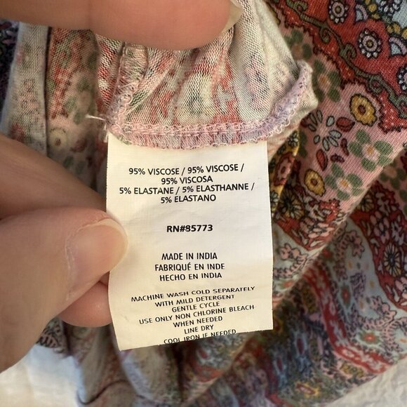 O'Neill Womens Size XS Floral Geometric Print Wrap Dress - Picture 14 of 15